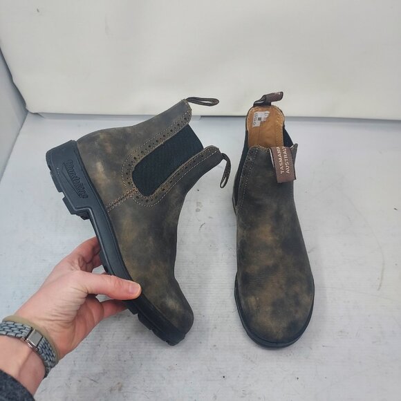 Blundstone Chelsea Rustic Brown Tall Boot - Picture 1 of 8